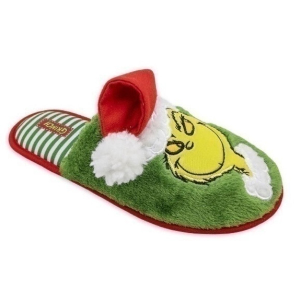 NWT. DR. SEUSS The Grinch Men’s Slippers